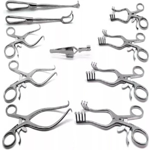 Juego de Retractores Quirúrgicos Jamso Industries Weitlaner Gelpi, Kit de Instrumentos Manuales para Cirugía Ortopédica, Certificado CE Clase I - Product Image 2