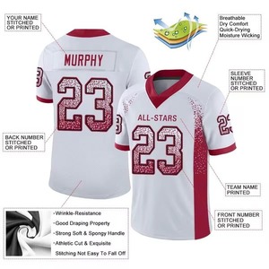 Nouveau design, maillots de football américain très demandés, lavables, confortables, respirants, maillots de football américain - Product Image 2