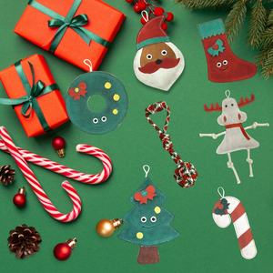 Juguete de Navidad ecológico de alta demanda para mascotas, juguete de goma chirriante de cuero de gamuza, fibras de yute de coco de algodón, precio al por mayor de La India - Product Image 2