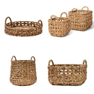 COUNTER SORT <b>Woven</b> <b>Basket</b> Hyacinth <b>Basket</b> Storage Organization Bin Display Tray - Product Image 1