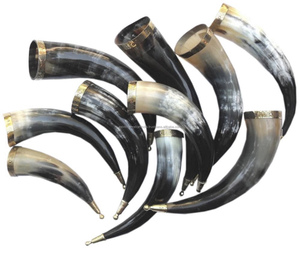 Cuerno de buey genuino de calidad europea Natural, cuerno vikingo para beber, artículo decorativo seguro para alimentos, cuerno de búfalo pulido - Product Image 1