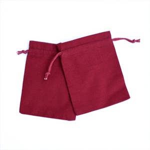 Biểu Tượng Tùy Chỉnh Thân Thiện Với Môi Bông <span class=keywords><strong>Maroon</strong></span> Dây Kéo Đồ Trang Sức Lưu Trữ Pouch Ấn Độ Handmade Ủng hộ Đám Cưới Voile Túi Mua Sắm Túi - Product Image 4