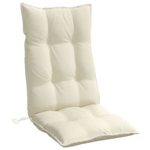 6pcs Cream Oxford Fabric <b>Highback</b> <b>Chair</b> Cushions Outdoor Pillows & Cushions - Product Image 4