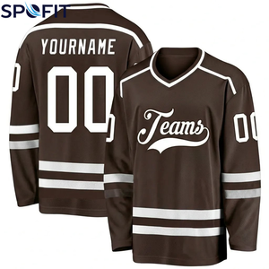 2026 Custom Sublimation Ice Hockey Jersey Professional Unisex Ice Hockey Jersey <b>Heat</b> Transfer Printing Custom Ice Hockey Jersey - Product Image 4