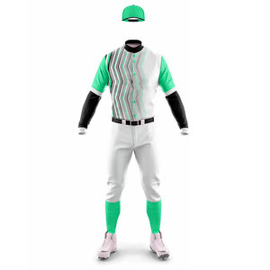 Diseña Tu Propio Uniforme de Béisbol Sublimado 100% Poliéster para Adultos, Talla Grande, Transpirable, para Entrenamiento y Club - Product Image 2