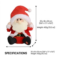 Figurine de Père Noël Électrique en Gros - Animée, Musicale, Fonctionnant sur Piles - Décoration Intérieure Festive de Noël