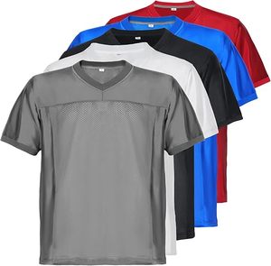 Maillot de football américain personnalisé 2026 le plus demandé – Uniforme d'équipe respirant et anti-humidité à col en V – Haut de sport - Product Image 1