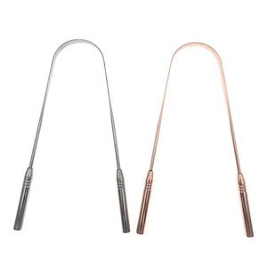 Grattoir à Langue en Acier Inoxydable Double Face en Forme de U de Qualité Supérieure, Réutilisable, Nettoyeur de Langue de Haute Qualité - Product Image 1