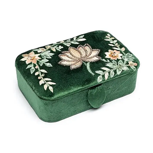 Beaded Jewelry Storage Box Handmade Decorative Gift Case Premium Craft Box Bulk Supply by whimsy art craft - Product Image 1
