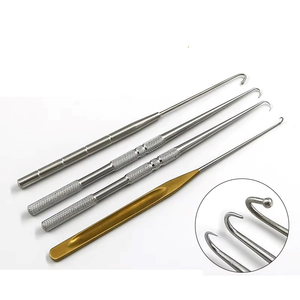 เครื่องมือดึงถุงใต้ตาและตะขอจมูกคุณภาพสูง ทำจากพลาสติกสำหรับเครื่องสำอาง แบบหัวเดี่ยวและหัวคู่ ปลายทู่และปลายแหลม ใช้งานด้วยมือ - Product Image 3