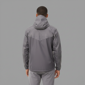 Survêtements d'hiver en nylon coupe-vent de qualité supérieure, design personnalisé, ensemble sportif bicolore pour hommes - Product Image 3