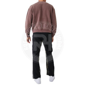 Sudaderas de Verano de Cuello Redondo de Alta Calidad al por Mayor de Fábrica, con Logotipo Personalizado, 100% Algodón Pesado, Hombros Caídos, Transpirables - Product Image 2