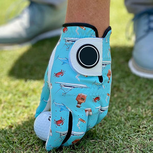 Gants de golf respirants pour hommes, en cuir véritable, pour les golfeurs adultes, taille moyenne/grande, Bogies and Stogies - Product Image 4