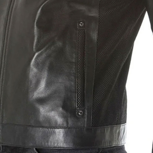 Veste d'hiver en cuir d'agneau véritable pour homme, qualité supérieure, design vintage, style motard, fabrication OEM. - Product Image 5