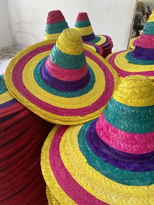Customized Natural Grass Striped Unisex Lifeguard Cowboy <b>Hat</b> Spring Ribbon Style Use Daily Party Wedding Beach Business Fishing - Product Image 1
