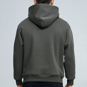 Sweat-shirt à capuche pour homme en coton pur, coupe ample et décontractée, idéal pour le style urbain et la mode streetwear - Product Image 5