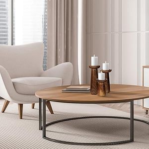 Juego de Porta Velas de Madera Natural Hechos a Mano, Decoración Decorativa para Mesa, Decoración del Hogar, Navidad - Product Image 5