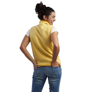 Gilet matelassé d'hiver respirant pour femme, léger, sans manches, en nylon, coupe-vent, avec fermeture éclair sur le devant, décontracté et chaud - Product Image 2