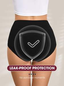 Ropa Interior Menstrual para Mujer con Tecnología de Absorción de Humedad, Flujo Transpirable, Algodón Suave Elástico, Cobertura Estable en la Cintura, OEM ODM - Product Image 4