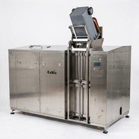 Triturador de Desechos Alimenticios Líquidos Moderno, Motor de 10 HP, Construcción de Acero Inoxidable, para Uso en Cafeterías de Resorts, Funcionamiento con Bajo Olor