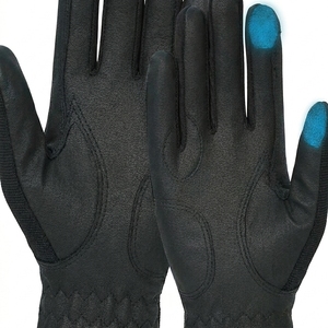Gants en cuir à doigts entiers compatibles avec les écrans tactiles, fermeture auto-agrippante, gants de cyclisme unisexes, sports de plein air d'été - Product Image 2