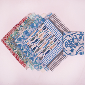 <b>Retro</b> Style Cotton Handkerchiefs Set Vintage Floral Pattern Men's Eco-Friendly Gift Adult Unisex Bohemian Style - Product Image 3