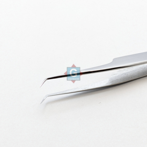 S-type Pointed Stainless Steel Eyelash Tweezers Smooth Tip <b>Precision</b> <b>Tool</b> for Eyelash Extensions - Product Image 3