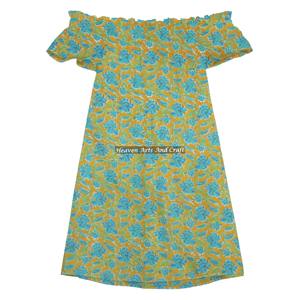 Vestido de Fiesta Estampado de Alta Calidad para Niñas, Vestido Casual con Hombros Descubiertos para Mujer - Product Image 3