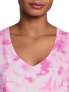 Camiseta sin mangas con cuello de pico para mujer, ropa de verano teñida - Product Image 3