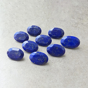 Pierre précieuse naturelle Lapis Lazuli facettée ovale calibrée de qualité AAA+, pour la fabrication de bijoux - Product Image 5