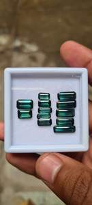 Turmalina Indigolita de Color Bio Natural, Gema Facetada en Forma Octogonal de 16 Quilates Certificada, de 6x5 a 13x4.1 para la Fabricación de Joyas - Product Image 2