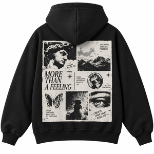 Sudadera con Capucha Extra Grande para Hombre, Color Negro Sólido, Felpa de Algodón, Sudadera Informal con Capucha, Corte Regular, Ropa de Otoño - Product Image 2