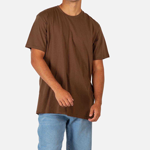 เสื้อยืดผู้ชายไซส์ใหญ่ สีพื้น ผ้าฝ้าย 100% ผลิตจากโรงงานโดยตรง แห้งเร็ว ระบายอากาศดี รับสั่งทำสีตามต้องการ MOQ ต่ำ - Product Image 1