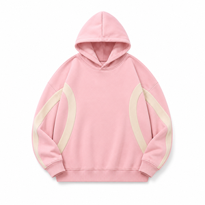 เสื้อฮู้ดดี้ผ้าฟลีซทรงโอเวอร์ไซส์สำหรับผู้ชายและผู้หญิง สวมใส่สบายในฤดูหนาว แบบเรียบสีพื้น ย้อมสีแบบเป็นมิตรต่อสิ่งแวดล้อม ชายเสื้อโค้งมน ปักโลโก้ได้ตามต้องการ คอกลม - Product Image 4