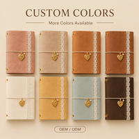 Couverture de carnet personnalisée en cuir lisse texture crocodile A5 avec dentelle, rechargeable, reliure élastique, cadeau, vente en gros