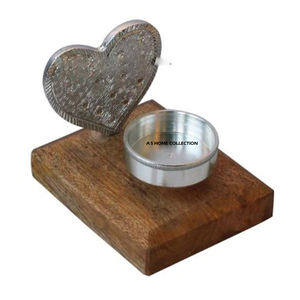 Portavelas de Navidad de Estilo Nórdico, Elegante, Plateado Antiguo, para Sublimación, con Regalo para Decoración Navideña - Product Image 2