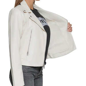 Chaqueta de Cuero para Mujer, Nueva Colección, de Alta Calidad, Acolchada con Piel de Oveja, Transpirable, para Invierno, Diseño Personalizable - Product Image 3