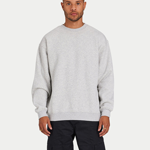 Sudadera de Alta Calidad, Estilo Urbano, de Poliéster y Algodón, Gruesa, Lisa, Extra Grande, Personalizable, con Cuello Redondo, para Hombre - Product Image 1