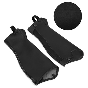 Meilleures ventes : Demi-chaps d'équitation pour hommes en cuir, avec impression de logo personnalisée, très demandés - Product Image 2