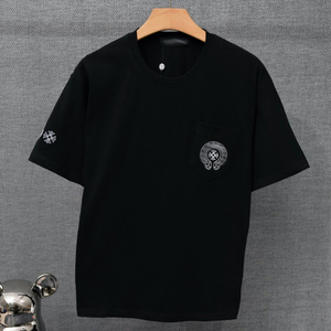 เสื้อยืดคอกลมแขนสั้นผ้าฝ้าย 100% พิมพ์ลายตามสั่ง เนื้อผ้านุ่ม ระบายอากาศได้ดี สไตล์ลำลองสำหรับผู้ชาย - Product Image 2