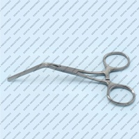 Pince à bouledogue professionnelle DeBakey à poignée annulaire, à angle de 45 degrés, à mâchoires de précision atraumatiques, instruments chirurgicaux cardiovasculaires