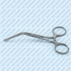 Pince à bouledogue professionnelle DeBakey à poignée annulaire, à angle de 45 degrés, à mâchoires de précision atraumatiques, instruments chirurgicaux cardiovasculaires - Product Image 3