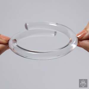 PRAO Bold & Beautiful Transparent Acrylic Glass <b>Bracelet</b> Fashionable <b>Bangles</b> & <b>Bracelets</b> - Product Image 3