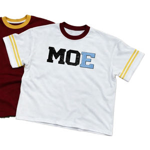 T-shirt Homme Personnalisé avec Logo Imprimé sur le Col, Coton Biologique Lourd, T-shirt Vierge de Haute Qualité, T-shirt Homme Oversize Personnalisable - Product Image 4