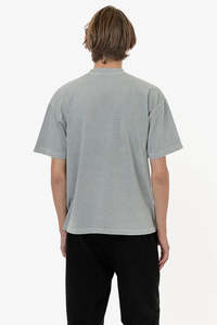 T-shirt col rond 100 % coton de haute qualité pour homme, logo personnalisé, tissu jersey en coton épais 240 grammes, coupe oversize à épaules tombantes, couleur unie - Product Image 1