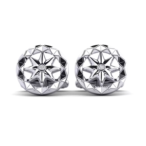 Boutons de manchette ronds en or 9 carats de haute qualité, boutons de manchette ronds en or pour hommes, accessoires classiques ronds - Product Image 1
