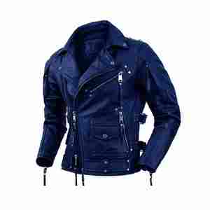 Chaqueta Bomber de Lona Negra para Hombre, Corte Ajustado, Cuello Alto, Cuero Genuino de Pescado, Resistente al Viento e Impermeable - Product Image 4