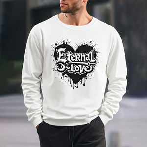 Sudadera de Felpa para Hombre, Corte Regular, Manga Regular, 100% Algodón, Cuello Redondo, Impresión Ecológica en Serigrafía para Invierno, Comercio Exterior - Product Image 4
