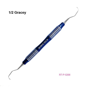 Curette dentaire manuelle ergonomique 1/2 Gracey en acier inoxydable par Roboz Tech Pakistan - Product Image 1
