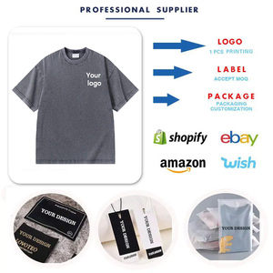 T-shirts blancs de haute qualité en gros, en coton lourd 240g, coupe classique, vierges, pour impression numérique sur le devant, pour hommes - Product Image 5
